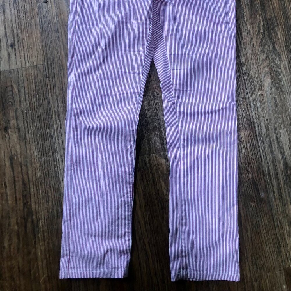 Pinstriped pants